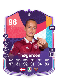 Frederikke Thøgersen WEURO Path to Glory 96 OVR