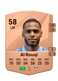 Sattam Al Rouqi Common 58 OVR