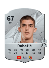 Slobodan Rubežić Rare 67 OVR