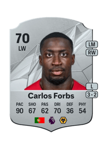 Carlos Forbs Rare 70 OVR
