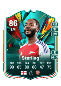 Raheem Sterling Total Rush 86 OVR