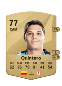 Juan Fernando Quintero Common 77 OVR