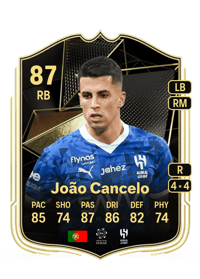 João Cancelo Team of the Week 87 OVR