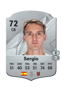 Sergio Rare 72 OVR