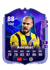 Sofyan Amrabat FC Pro Live 88 OVR