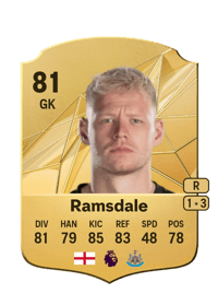 Aaron Ramsdale Rare 81 OVR