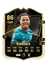 Justin Kluivert Team of the Week 86 OVR