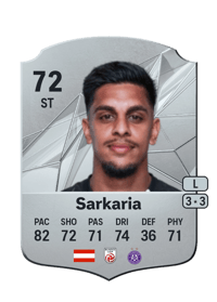 Manprit Sarkaria Rare 72 OVR