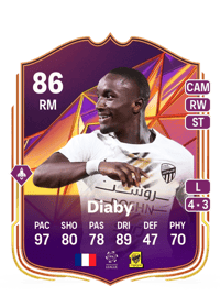 Moussa Diaby Track Stars 86 OVR