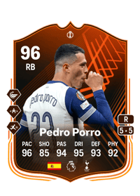 Pedro Porro UEFA Europa League RTTF 96 OVR