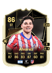 Julián Álvarez Team of the Week 86 OVR
