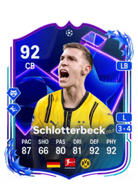 Nico Schlotterbeck UCL Dreamchasers 92 OVR