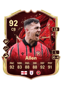 Taylor Allen TOTS Champions 92 OVR