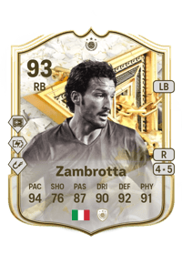 Gianluca Zambrotta FUT Immortals Icon 93 OVR