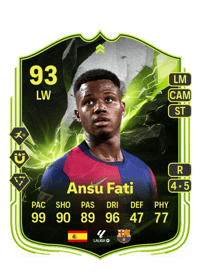 Ansu Fati Showdown Plus 93 OVR