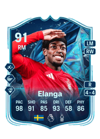 Anthony Elanga TOTS Honourable Mentions 91 OVR