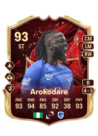 Toluwalase Arokodare TOTS Champions 93 OVR