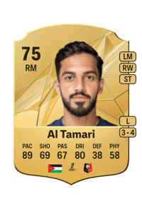 Musa Al Tamari Rare 75 OVR