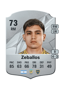 Exequiel Zeballos Rare 73 OVR