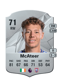 Kasey McAteer Rare 71 OVR