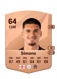 Xavier Simons Common 64 OVR