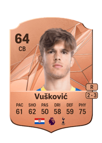 Luka Vušković Rare 64 OVR