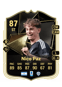 Nico Paz Team of the Week 87 OVR
