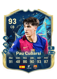 Pau Cubarsí TEAM OF THE SEASON 93 OVR