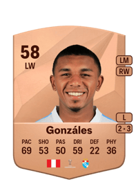 Juan Carlos Gonzáles Common 58 OVR