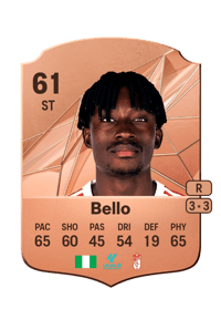 Eghosa Bello Rare 61 OVR