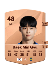 Baek Min Gyu Common 48 OVR