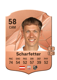 Maximilian Scharfetter Rare 58 OVR