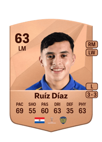 Sebastián Ruíz Díaz Common 63 OVR