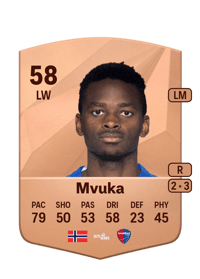 Beltran Mvuka Common 58 OVR