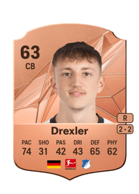 Tim Drexler Rare 63 OVR