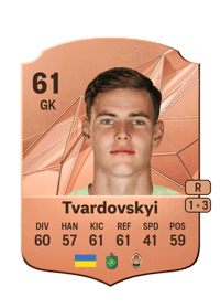Denys Tvardovskyi Rare 61 OVR