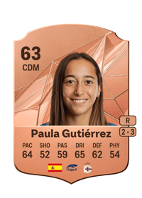Paula Gutiérrez Rare 63 OVR