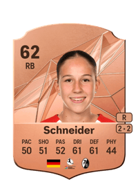 Maj Schneider Rare 62 OVR