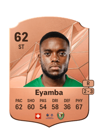 Junior Eyamba Rare 62 OVR