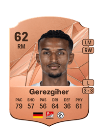 Filimon Gerezgiher Rare 62 OVR