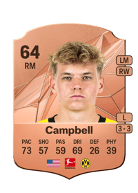 Cole Campbell Rare 64 OVR