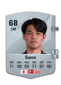 Kaishū Sano Common 68 OVR