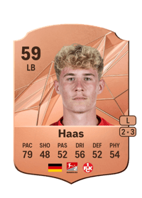 Mika Haas Rare 59 OVR