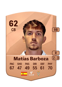 Matías Barboza Common 62 OVR