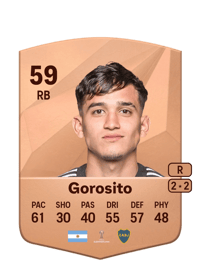 Dylan Gorosito Common 59 OVR