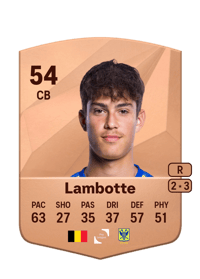 Hugo Lambotte Common 54 OVR