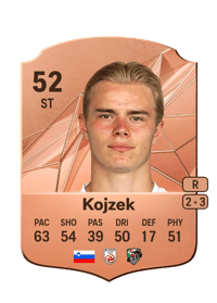 Erik Kojzek Rare 52 OVR