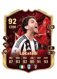 Manuel Locatelli TOTS Champions 92 OVR