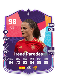 Irene Paredes WEURO Path to Glory 98 OVR