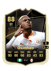 Victor Osimhen Team of the Week 88 OVR